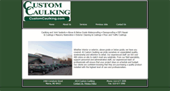 Desktop Screenshot of customcaulking.com