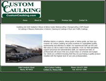 Tablet Screenshot of customcaulking.com